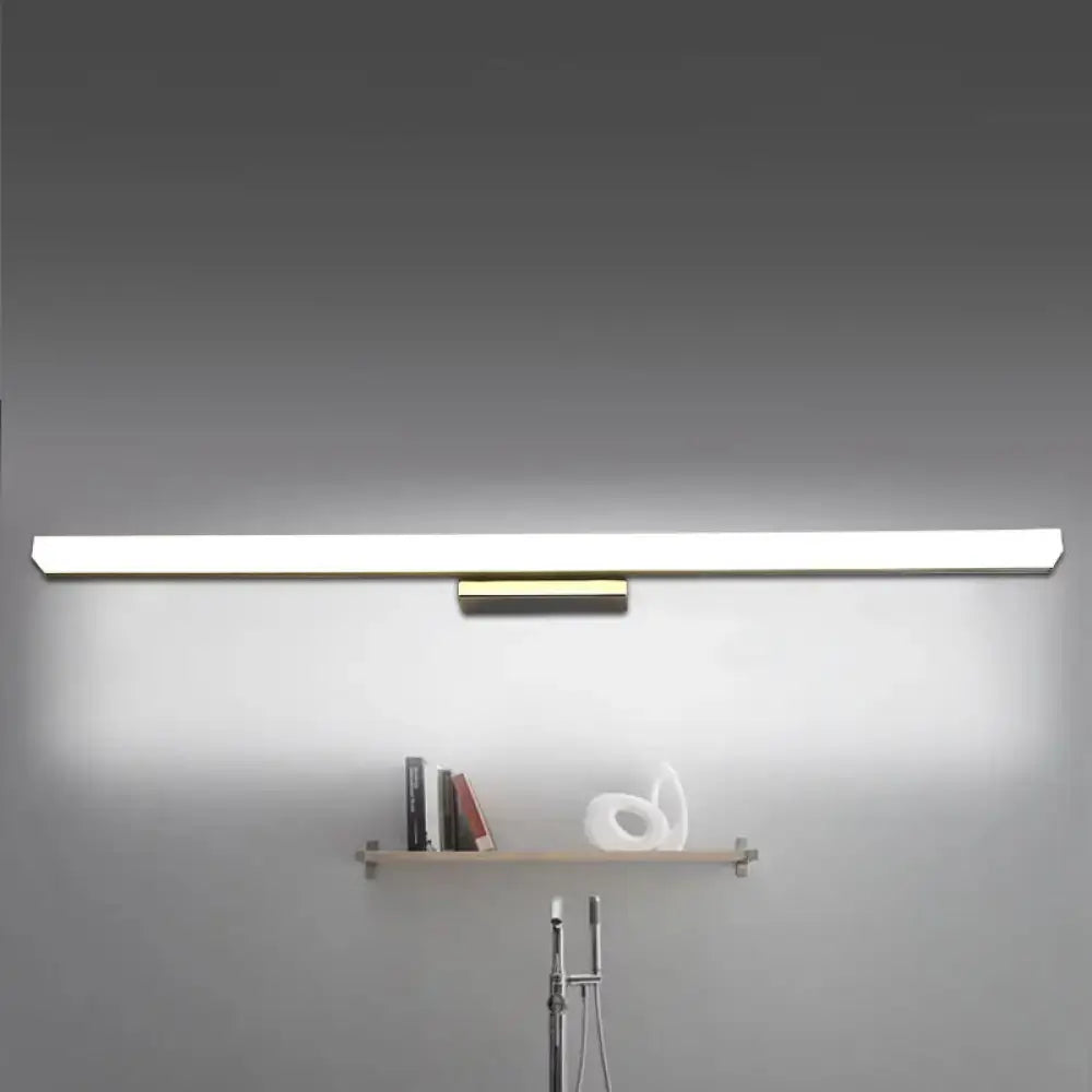 Silver LED Vanity Sconce