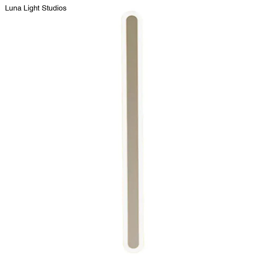 White Acrylic Wall Sconce