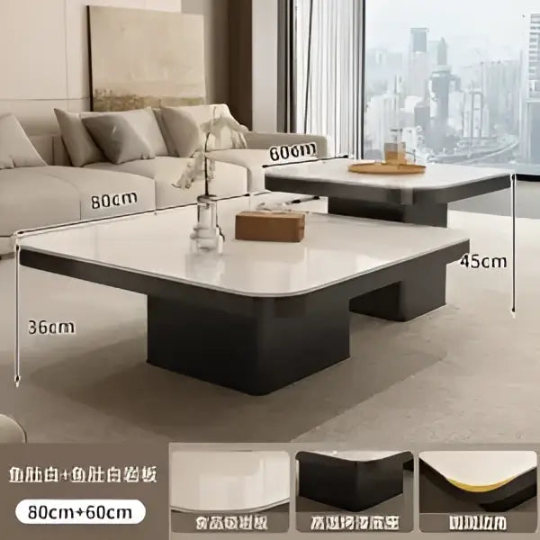 Black Square Coffee Table
