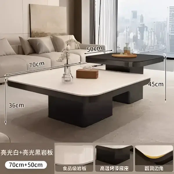 Black Square Coffee Table