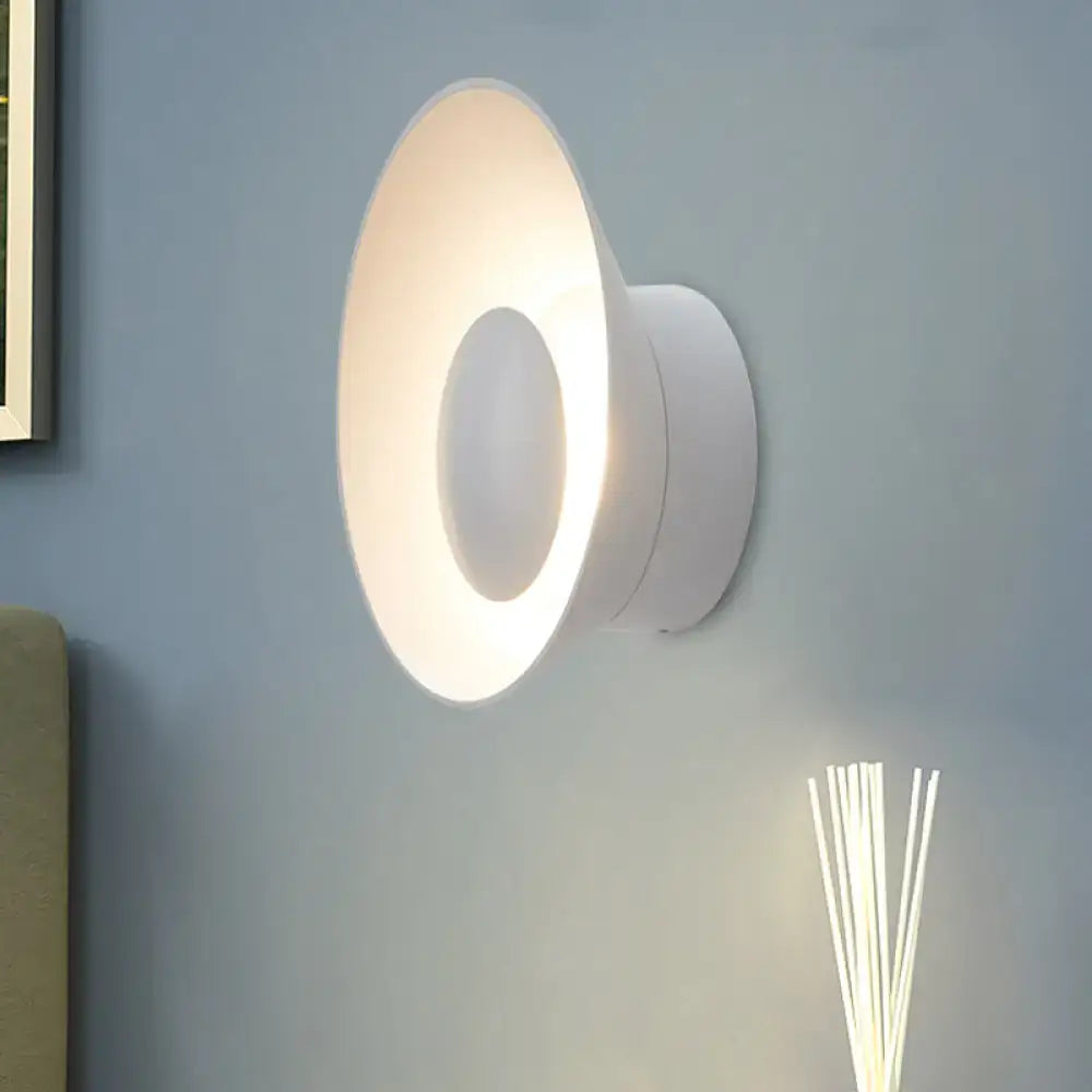 Black LED Industrial Drawing Room Sconce