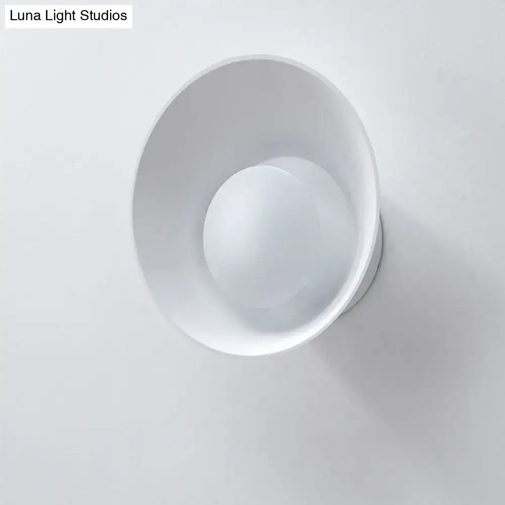Black LED Industrial Drawing Room Sconce