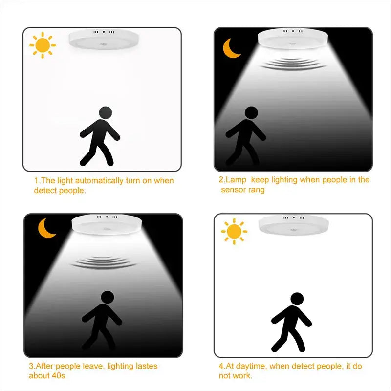 White Induction LED Ceiling Light