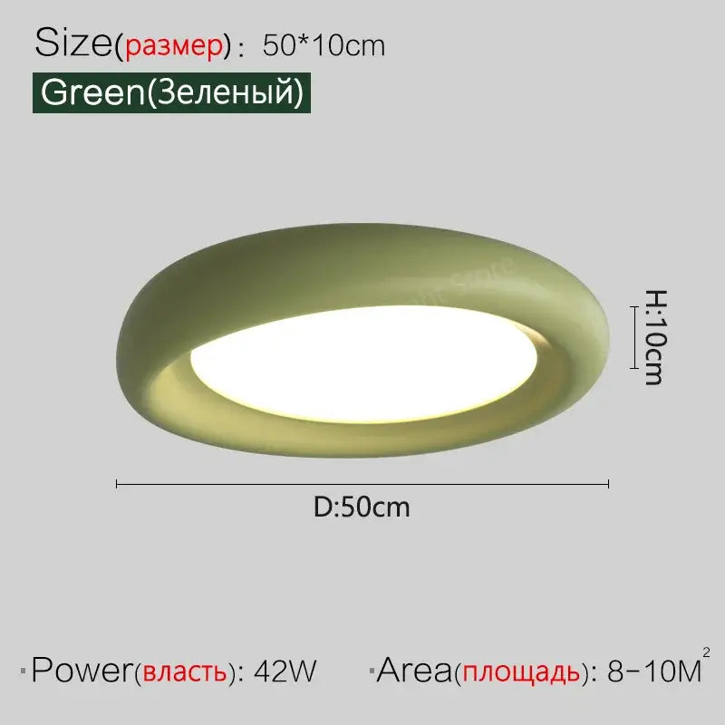 White Cream LED Ceiling Lamp