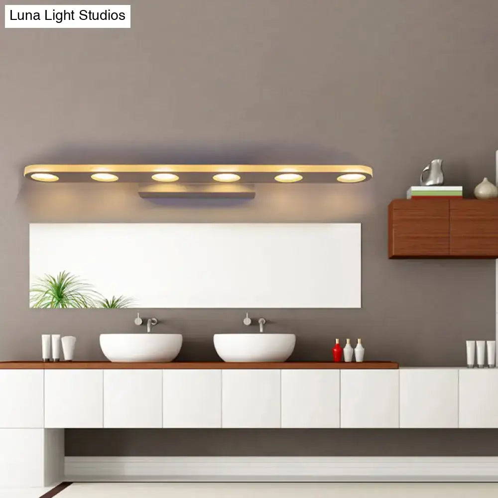White Acrylic 23-Inch Vanity Light