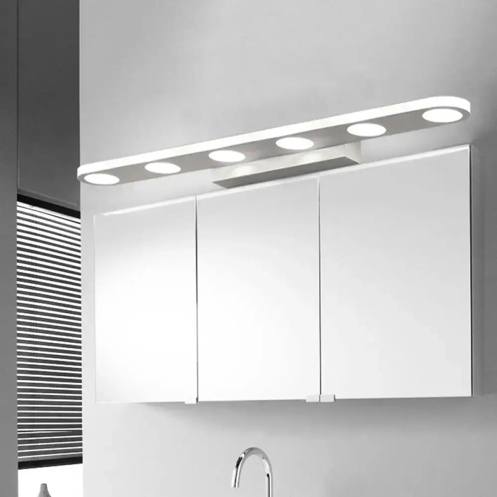 White Acrylic 23-Inch Vanity Light