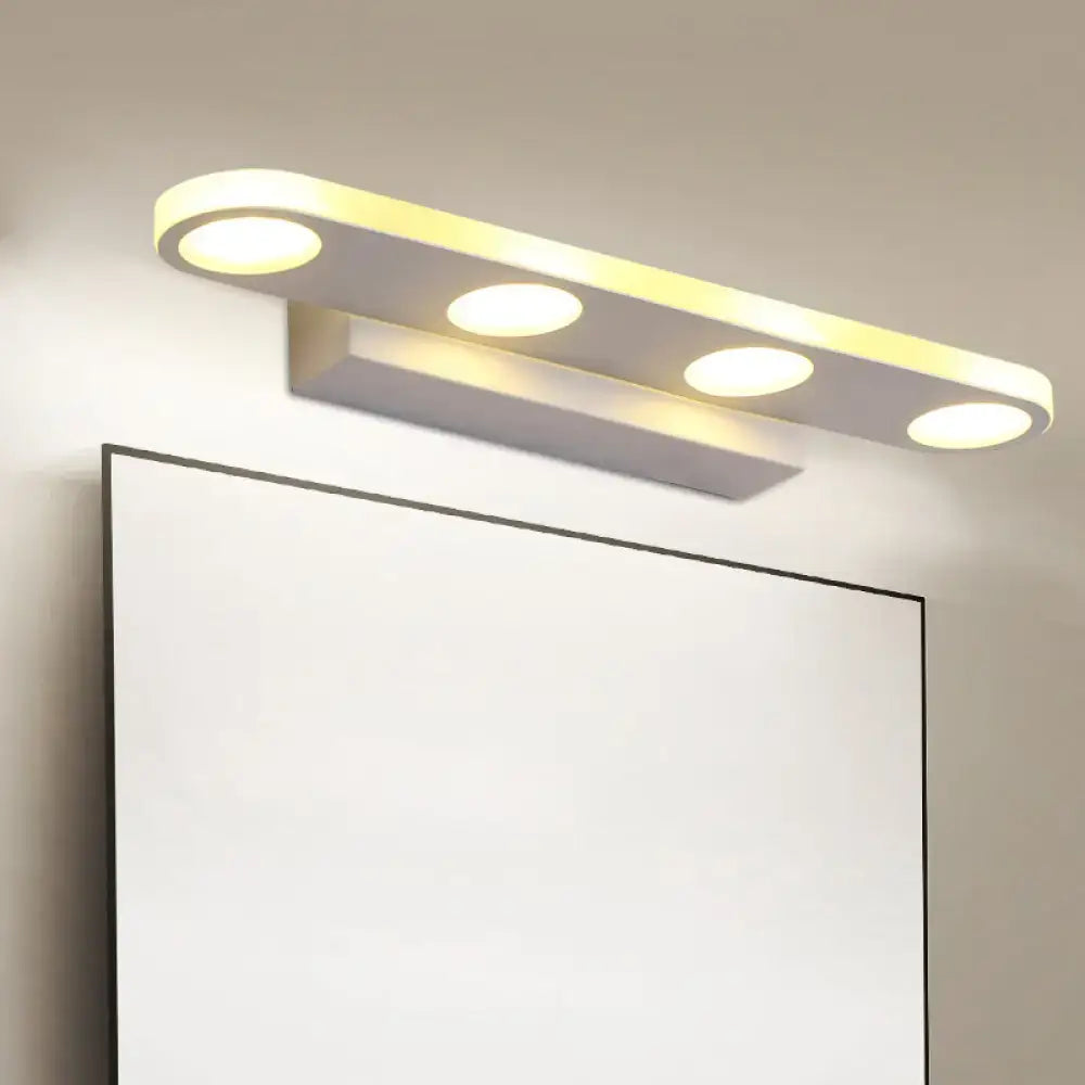 White Acrylic 23-Inch Vanity Light