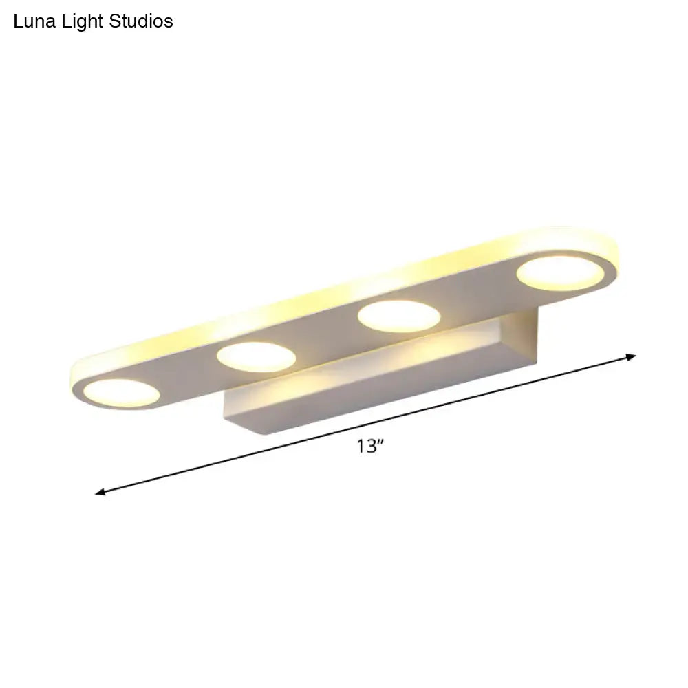 White Acrylic 23-Inch Vanity Light