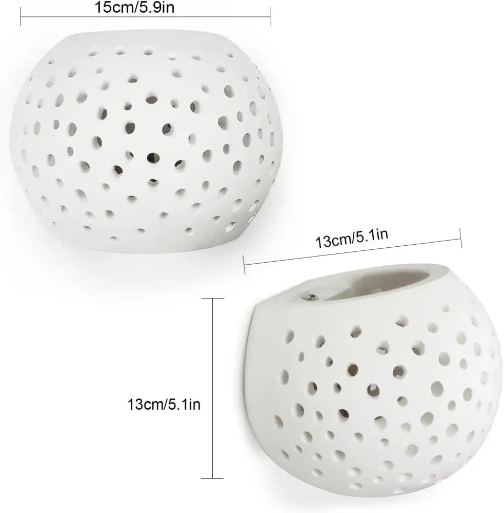 White Gypsum LED Wall Lamp