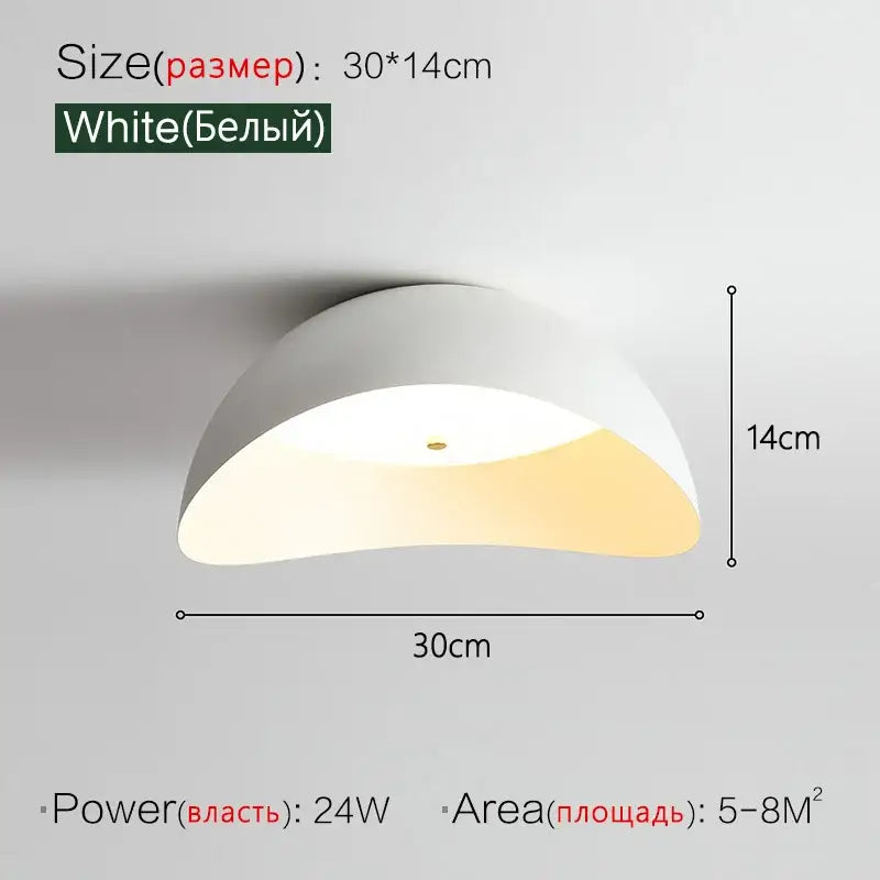 White Ingot Ceiling Lamp