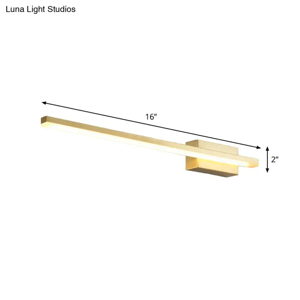 Gold LED Vanity Light
