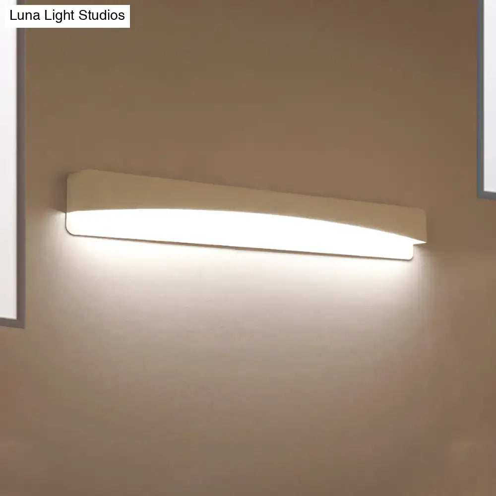 White Rectangular Wall Sconce