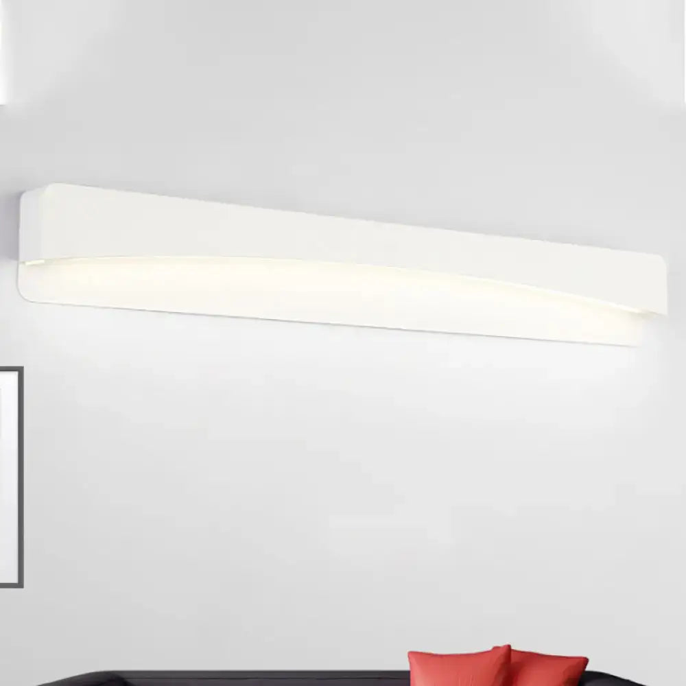 White Rectangular Wall Sconce