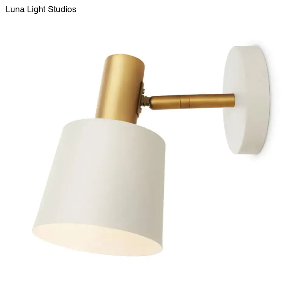 Mint Gold Drum Sconce