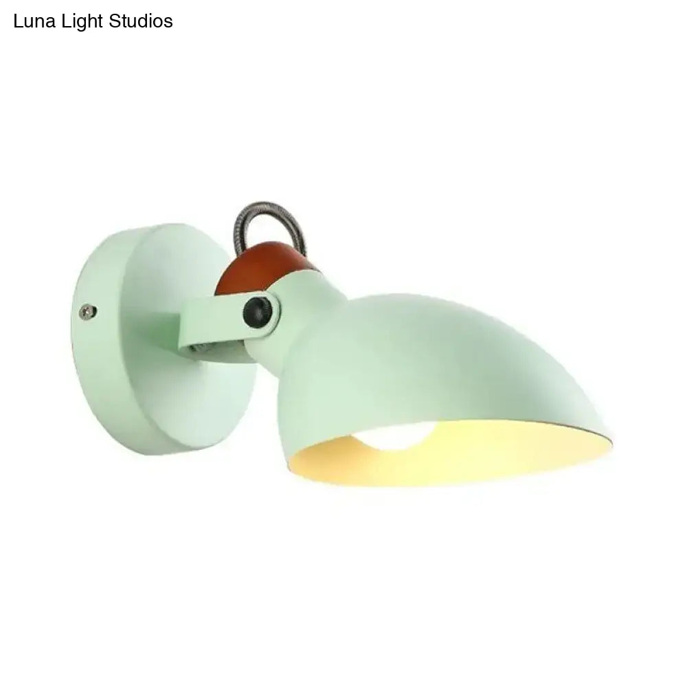 Green Adjustable Arm Sconce