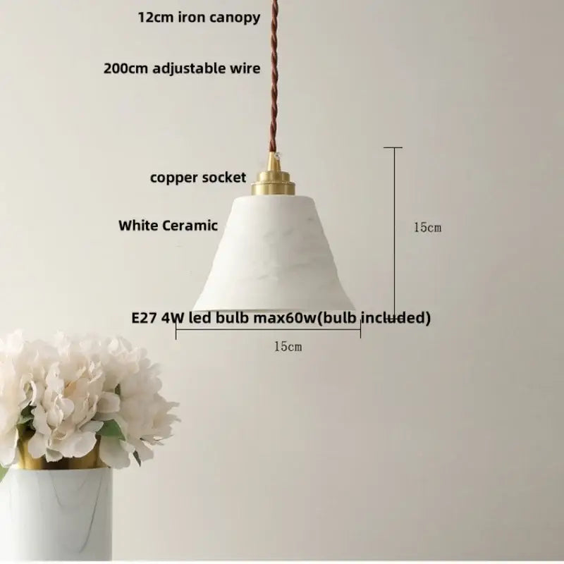 Ceramic Moon Pendant Lamp