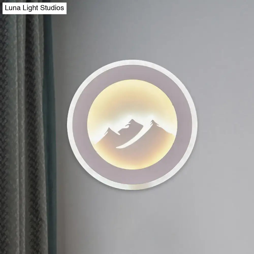 Mountain Silhouette Wall Sconce