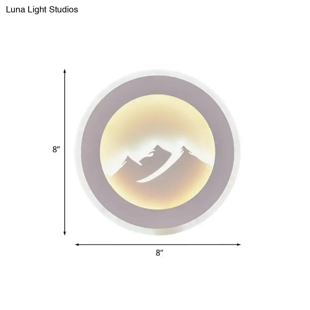 Mountain Silhouette Wall Sconce
