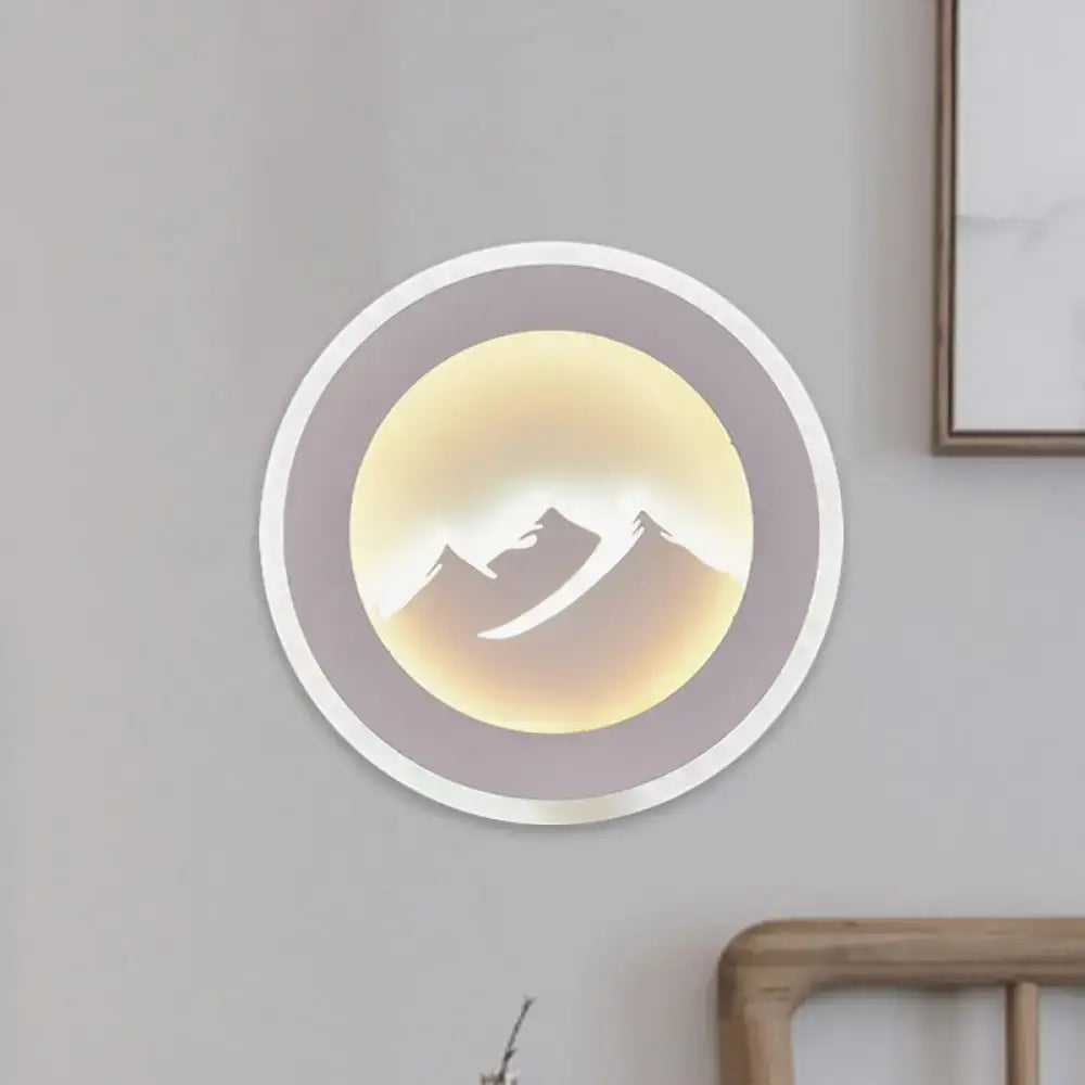 Mountain Silhouette Wall Sconce