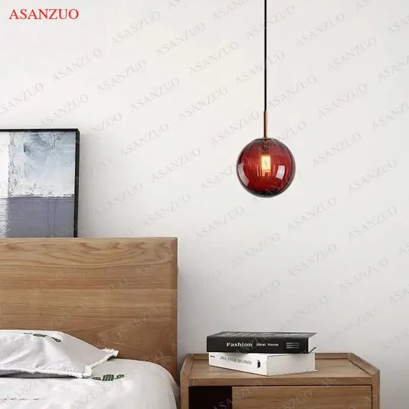 Glass Ball Nordic Dining Room Pendant Lamp