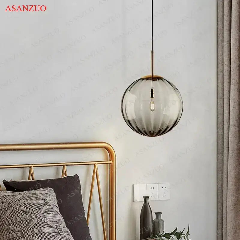 Glass Ball Nordic Dining Room Pendant Lamp