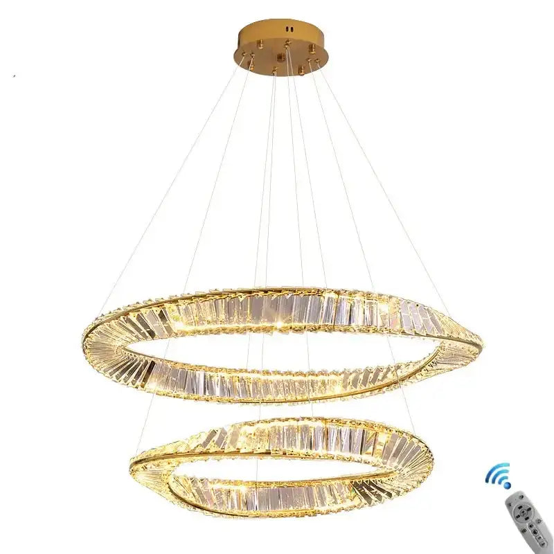 Gold Crystal 60cm Dining Chandelier