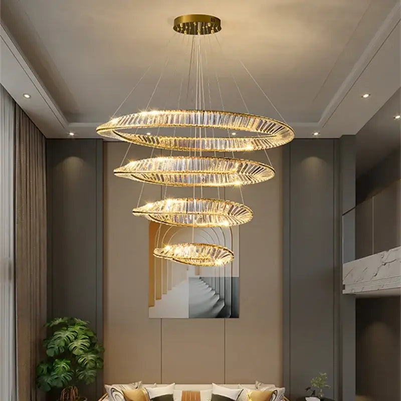 Gold Crystal 60cm Dining Chandelier