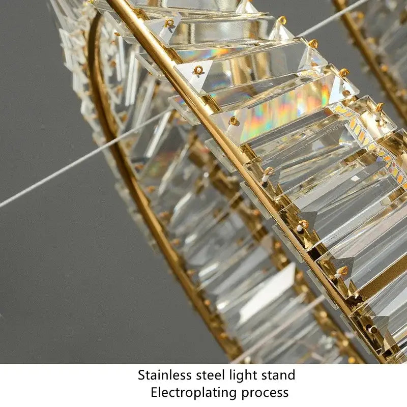Gold Crystal 60cm Dining Chandelier