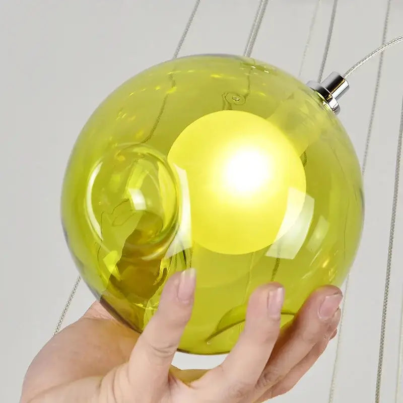 Multicolor Glass Chandelier