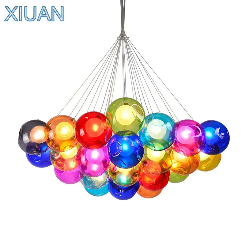 Multicolor Glass Chandelier