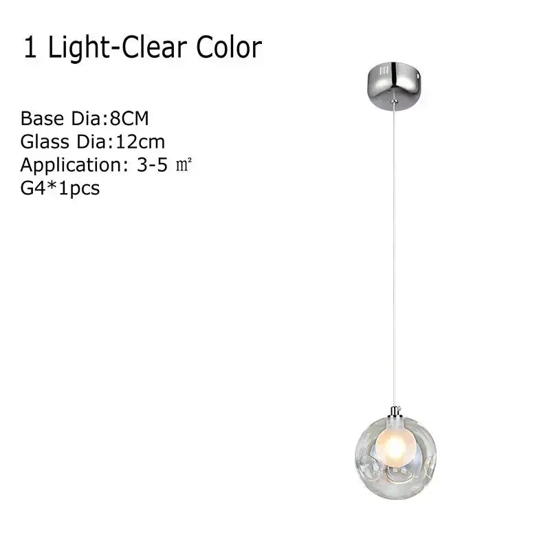 Multicolor Glass Chandelier