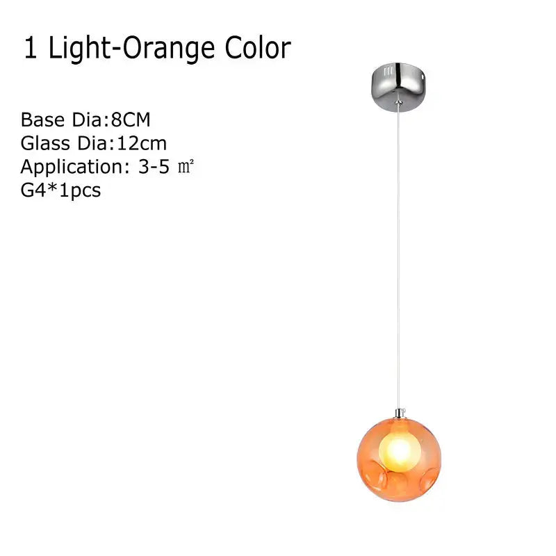 Multicolor Glass Chandelier