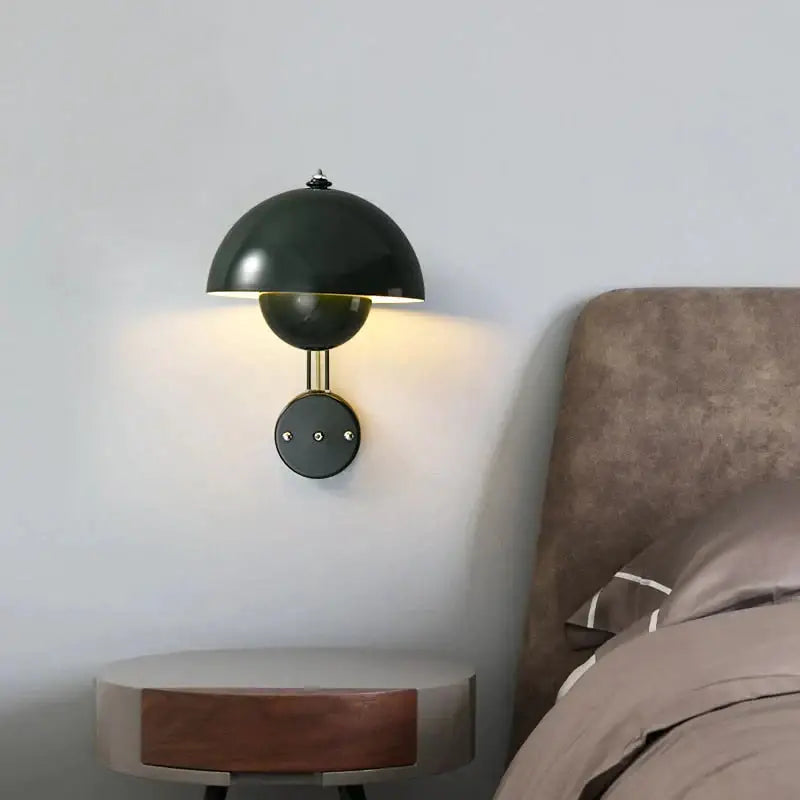 Brass Mushroom Wall Lamp