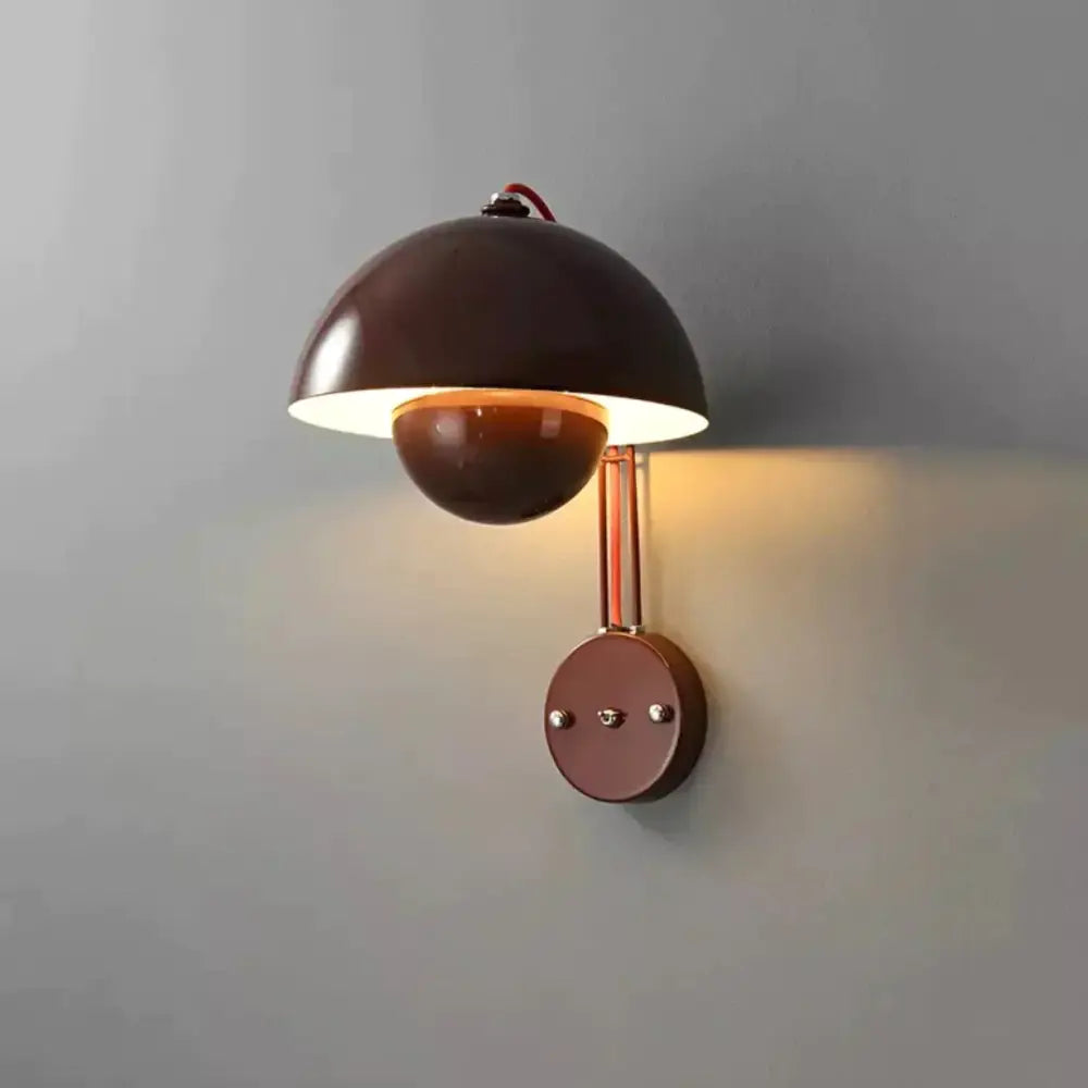 Brass Mushroom Wall Lamp