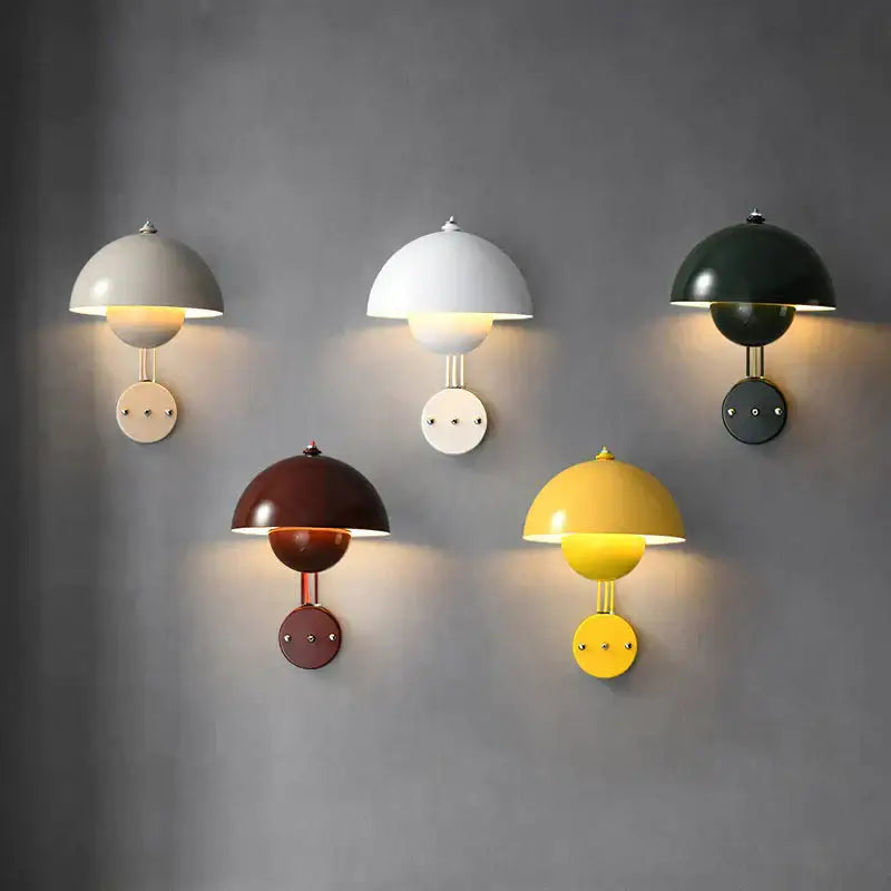 Brass Mushroom Wall Lamp