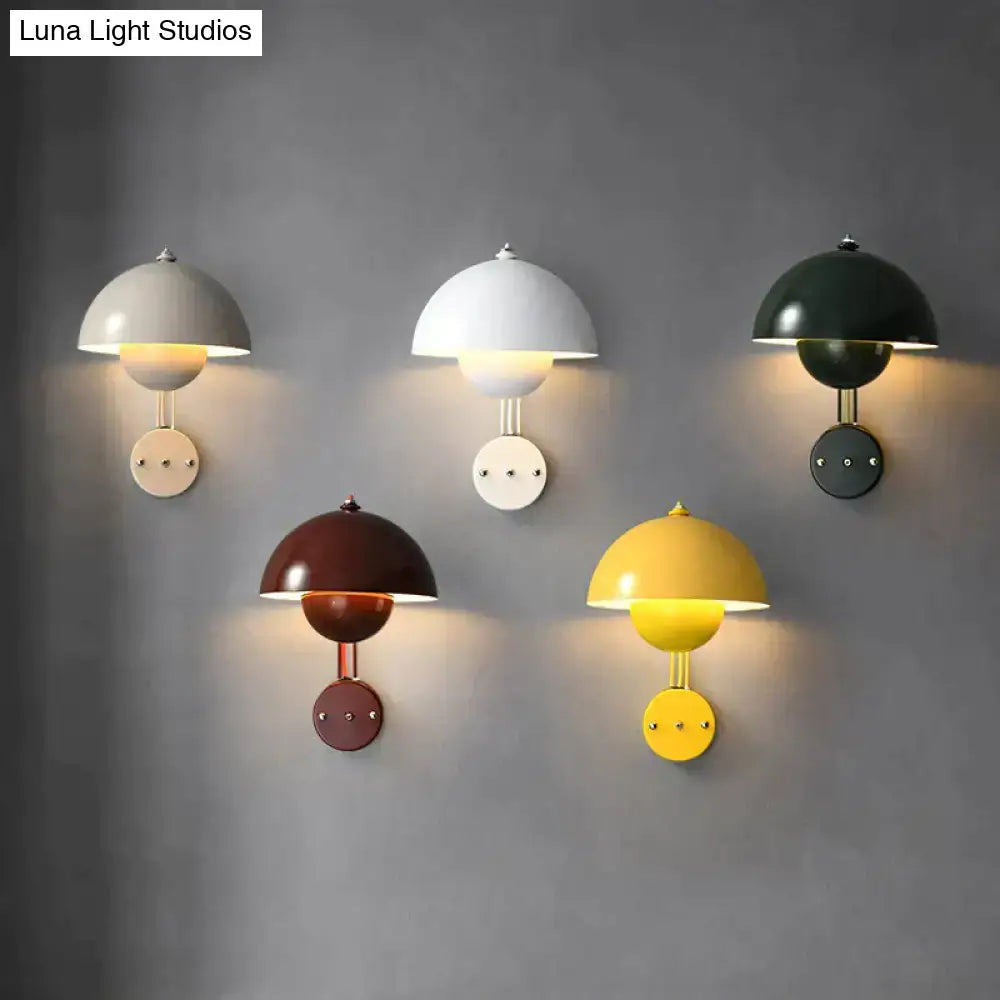 Brass Mushroom Wall Lamp