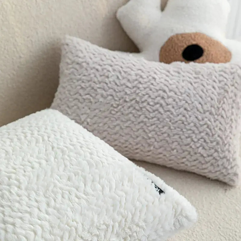 Neutral Geometric Cushion Cover