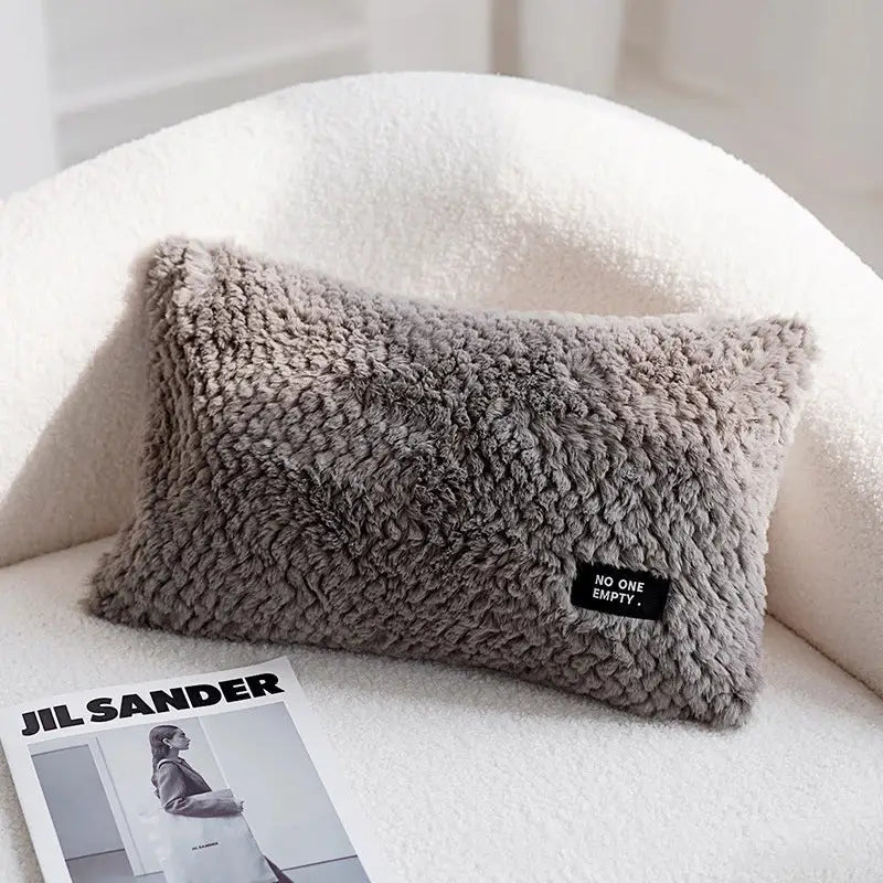 Neutral Geometric Cushion Cover