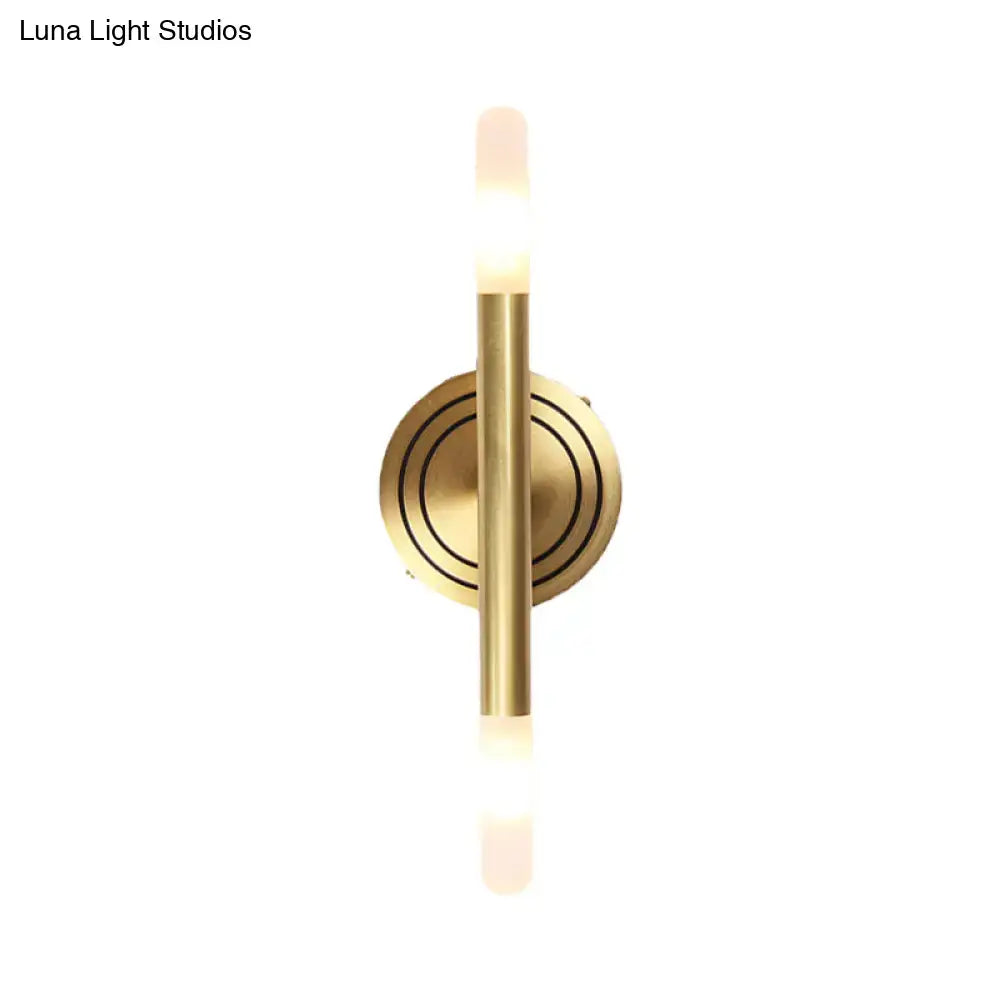 Brass Slim Tube Wall Sconce