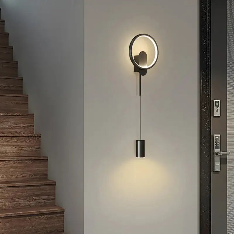 Gold Circular Wall Sconce
