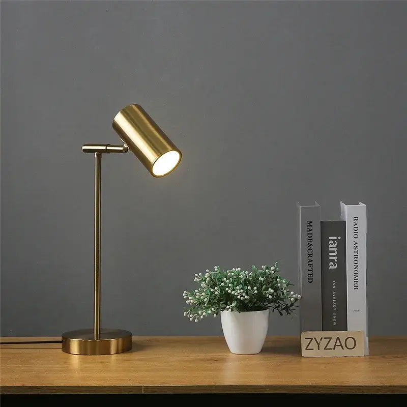 Brass Adjustable Table Lamp