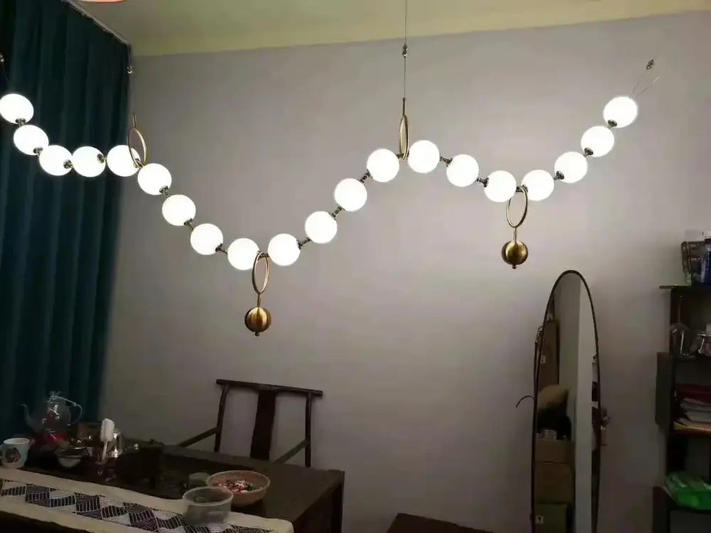 Gold White LED Chandelier