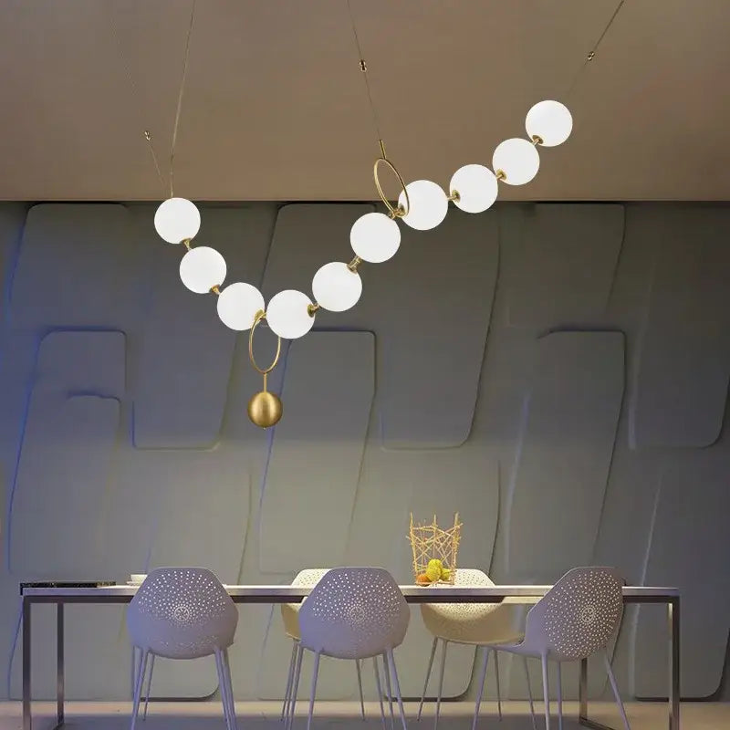 Gold White LED Chandelier
