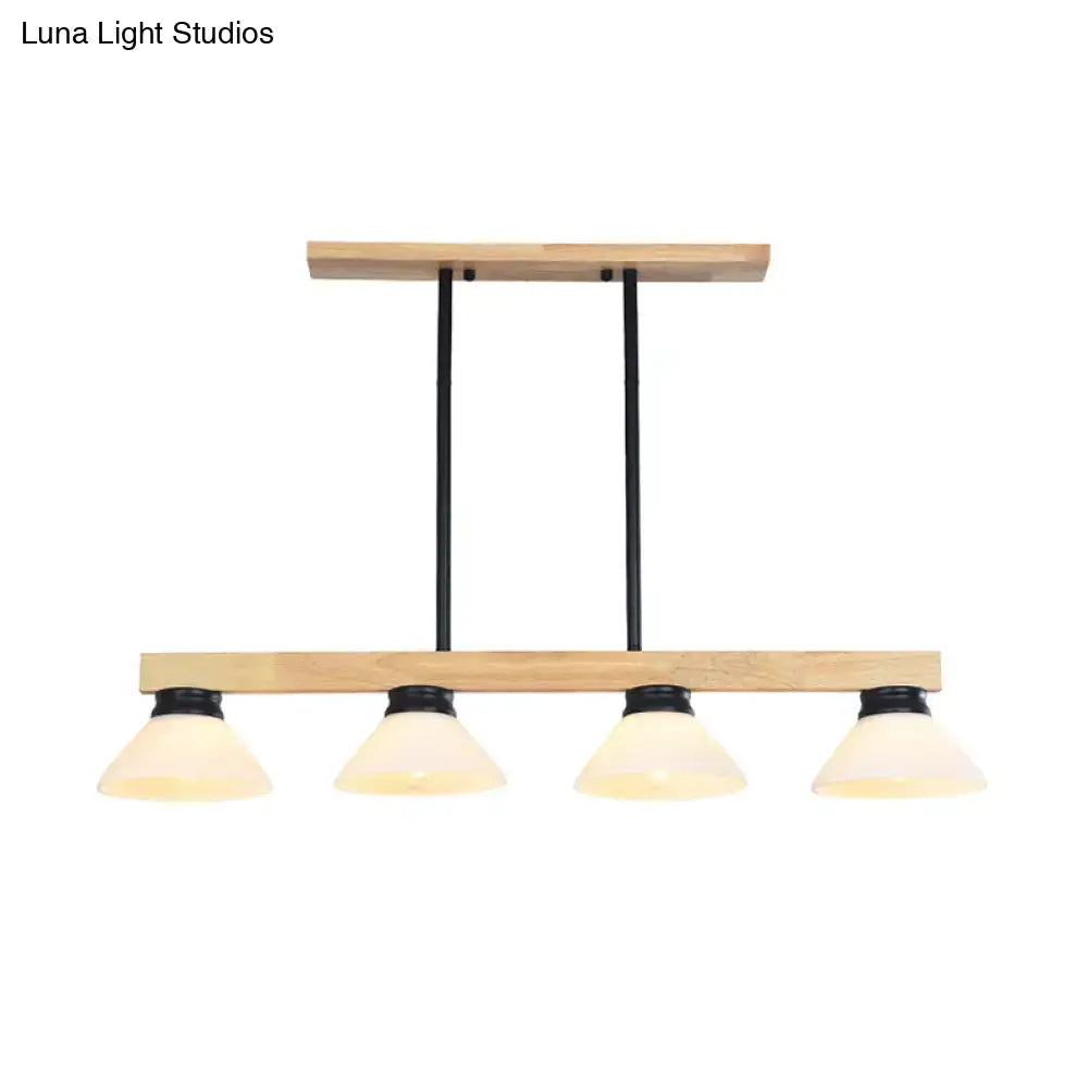 Gold Black Linear Pendant