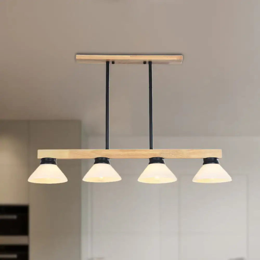 Gold Black Linear Pendant