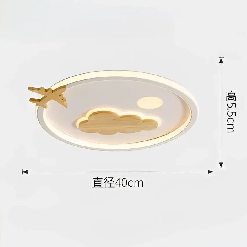 White Cloud Nordic Kids-Room Ceiling Light