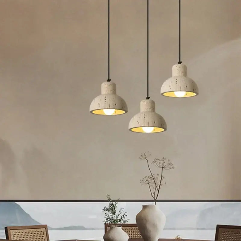 Yellow Stone Pendant Light