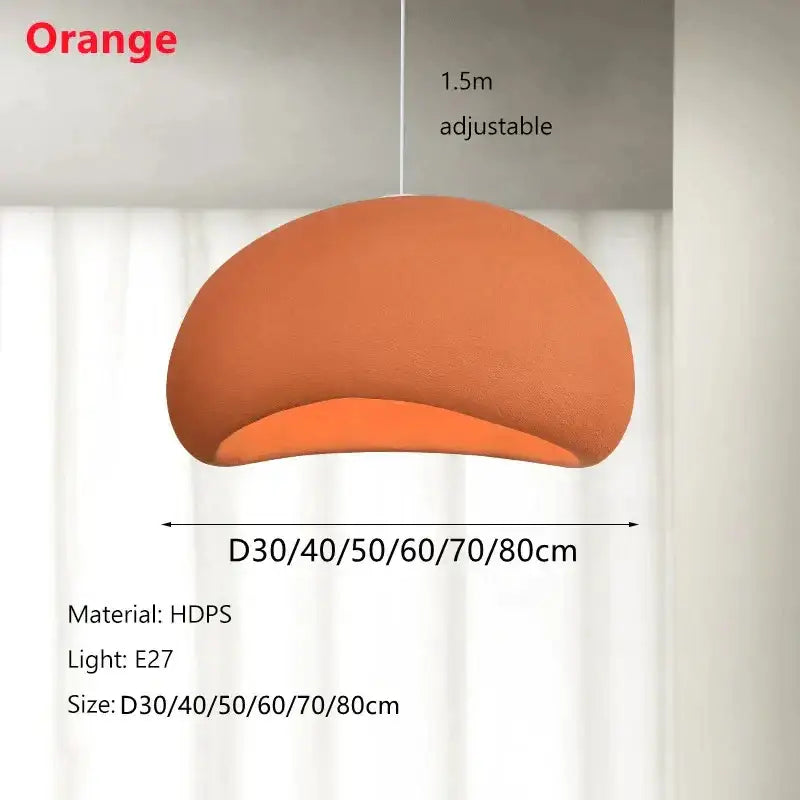 White Ceramic Pendant Light 80cm with LED