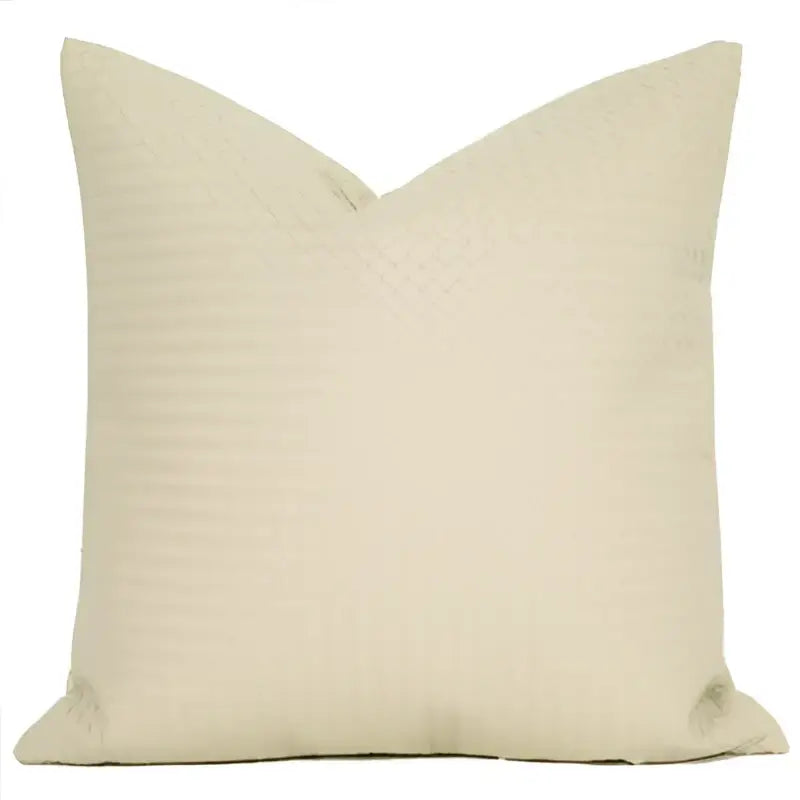 Olive Geometric Faux Leather Pillow