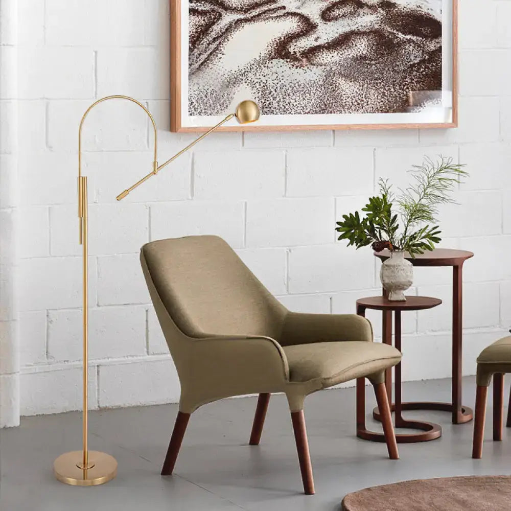Olive Upholstered Armchair